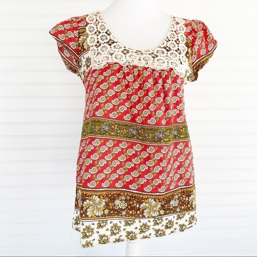 Bohemian Peasant blouse Size Large